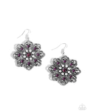 Load image into Gallery viewer, Garden of Love - Purple Earrings