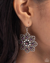 Load image into Gallery viewer, Garden of Love - Purple Earrings