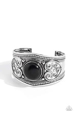 Load image into Gallery viewer, Prairie Romance - Black Cuff Bracelet