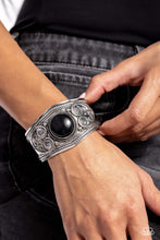 Load image into Gallery viewer, Prairie Romance - Black Cuff Bracelet