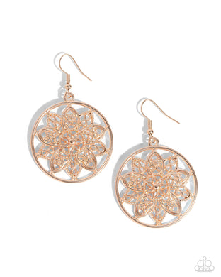 Garden Allure - Rose Gold Earrings