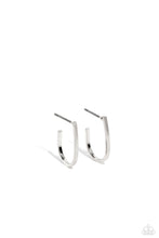 Load image into Gallery viewer, Admirable Arches - Silver Hoop Earrings