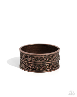 Eclectic European - Copper Hinged Bracelet