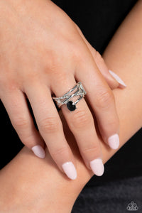 Alternating Allure - Black Ring