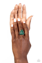 Load image into Gallery viewer, Wave of Whimsy - Green Dainty Ring