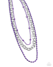 Load image into Gallery viewer, Mardi Gras Mayhem - Purple Necklace