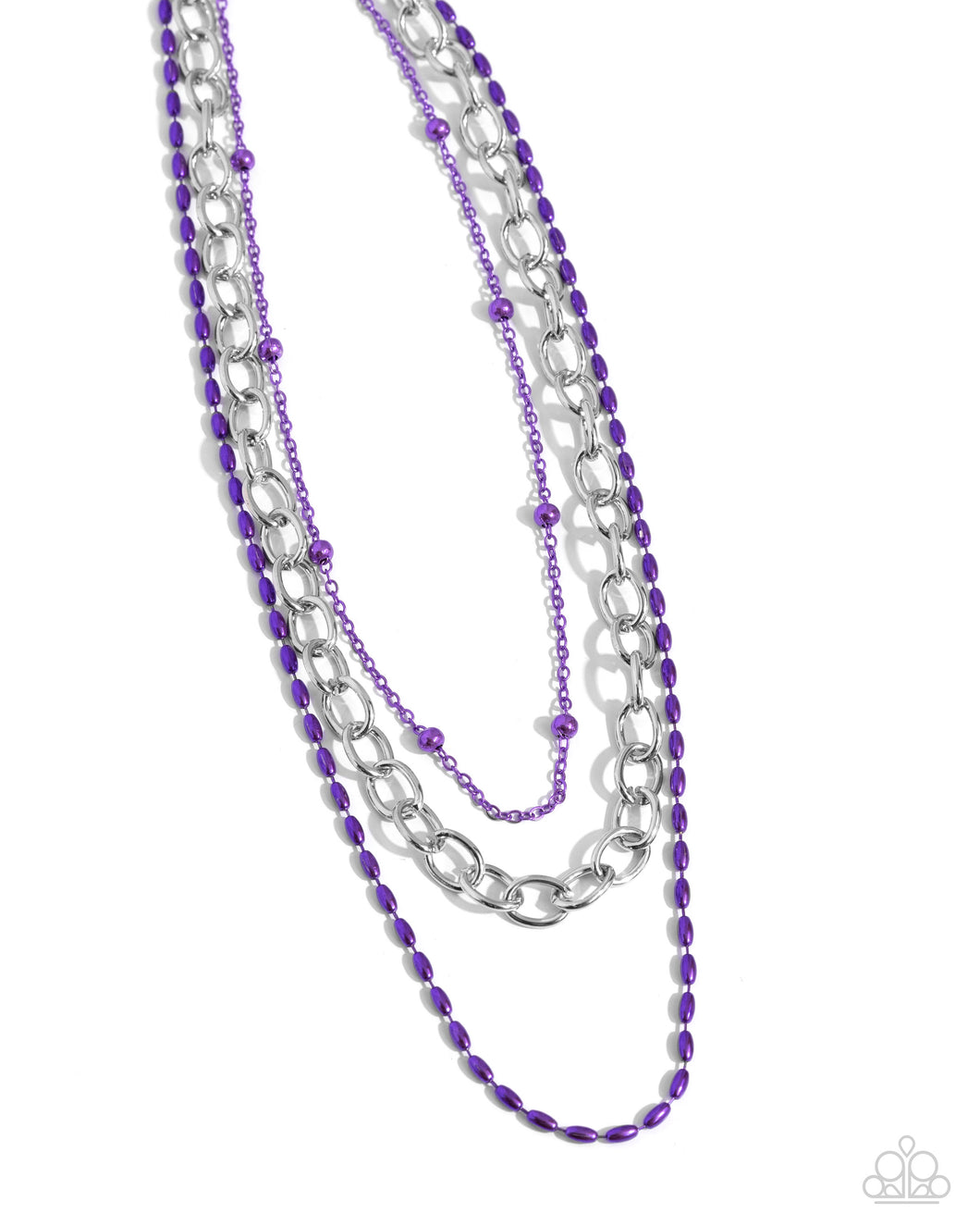 Mardi Gras Mayhem - Purple Necklace