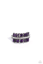 Load image into Gallery viewer, Staggering Stacks - Purple Dainty Ring