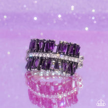 Load image into Gallery viewer, Staggering Stacks - Purple Dainty Ring