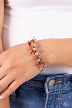 Load image into Gallery viewer, Handcrafted Headliner - Orange Cuff Bracelet