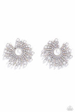 Load image into Gallery viewer, Fancy Fireworks - White Post Earrings