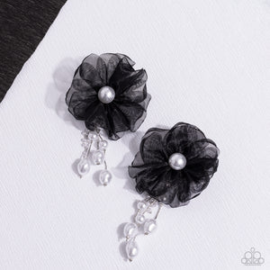 Dripping In Decadence - Black Post Earrings