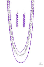 Load image into Gallery viewer, Mardi Gras Mayhem - Purple Necklace