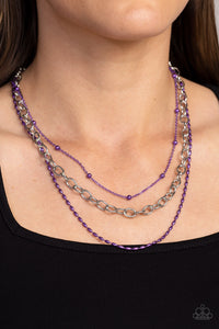 Mardi Gras Mayhem - Purple Necklace