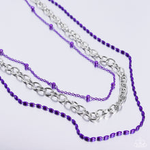 Load image into Gallery viewer, Mardi Gras Mayhem - Purple Necklace