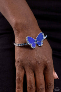 Particularly Painted - Blue Cuff Bracelet