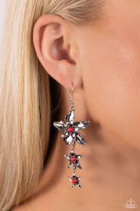 Tapered Tiers - Red Earrings