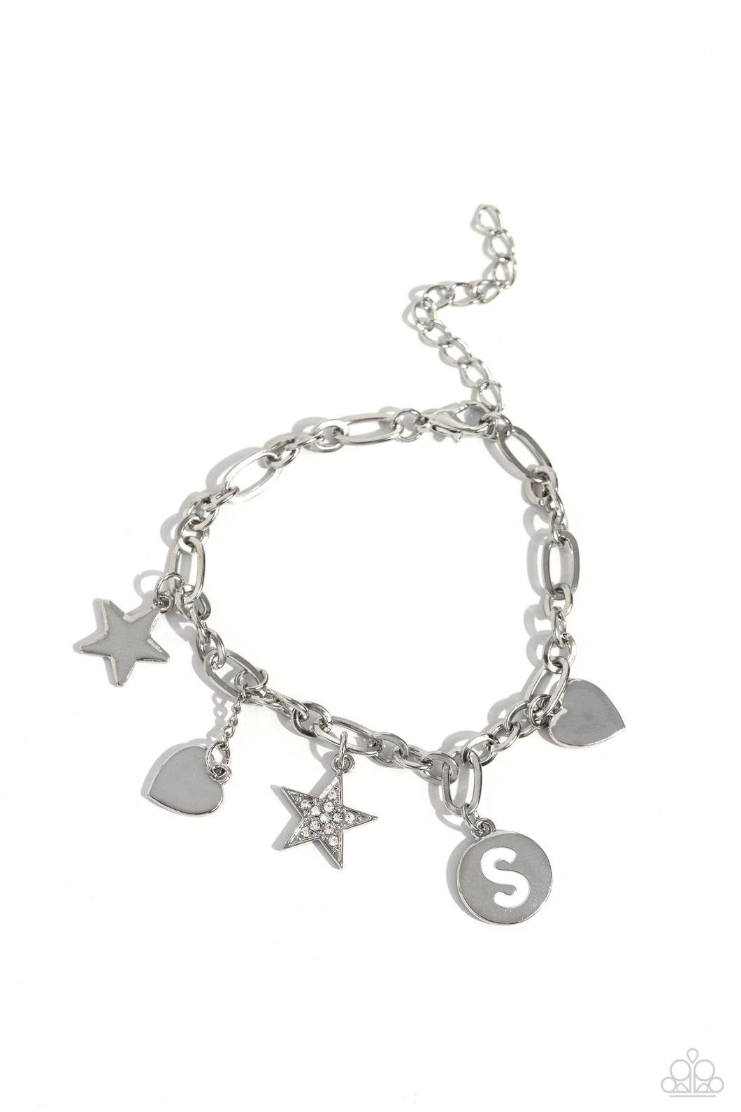 Legacy Letters - S - White Bracelet