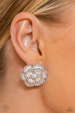 Load image into Gallery viewer, Suave Sensation - White Post Earrings