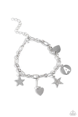 Legacy Letters - A - White Bracelet