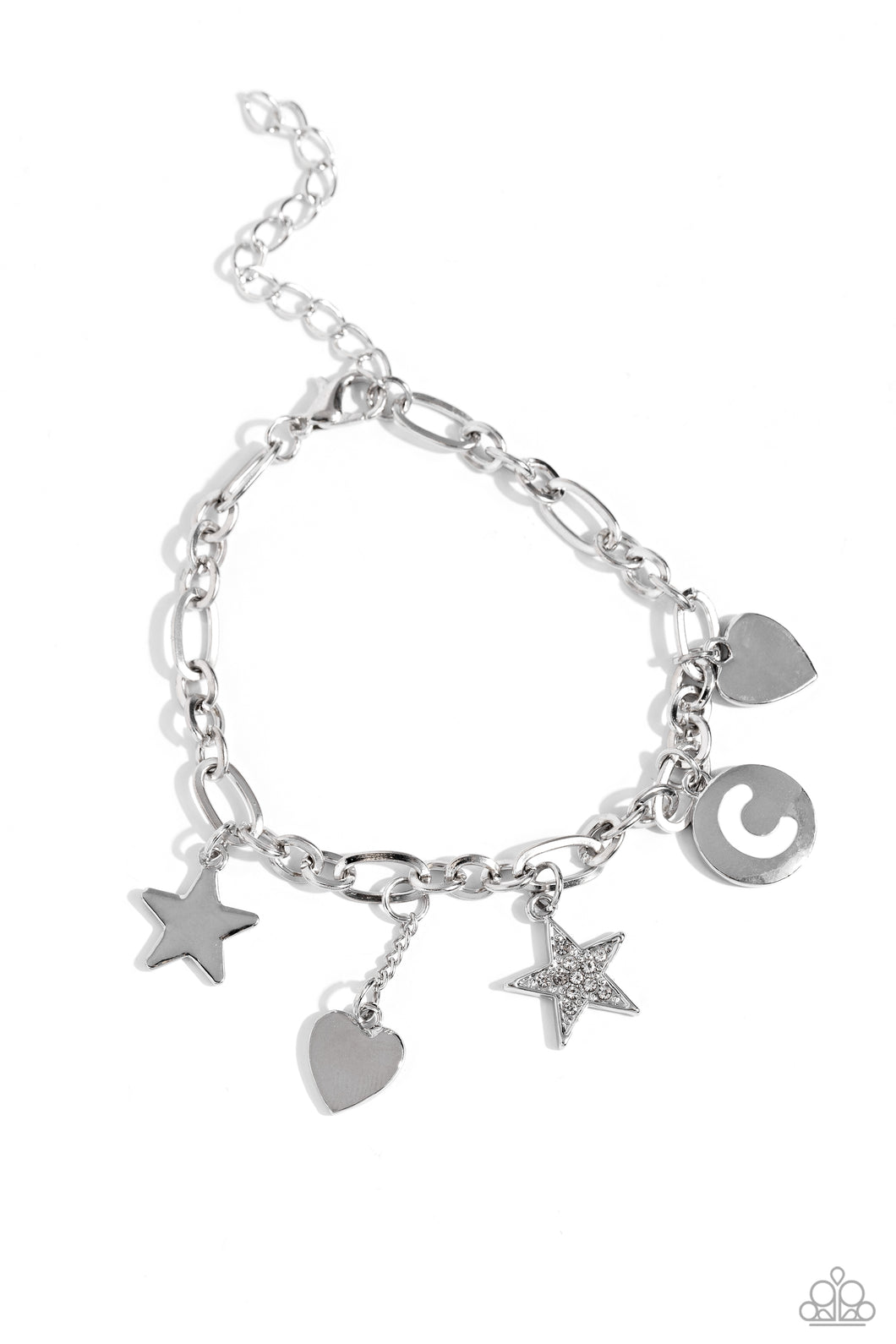 Legacy Letters - C - White Bracelet