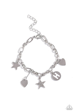 Legacy Letters - H - White Bracelet