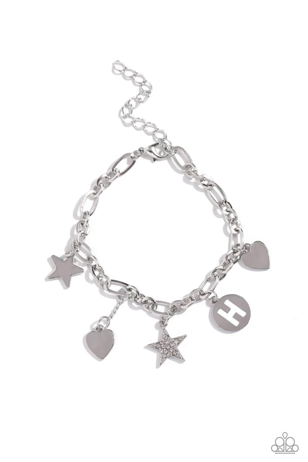 Legacy Letters - H - White Bracelet