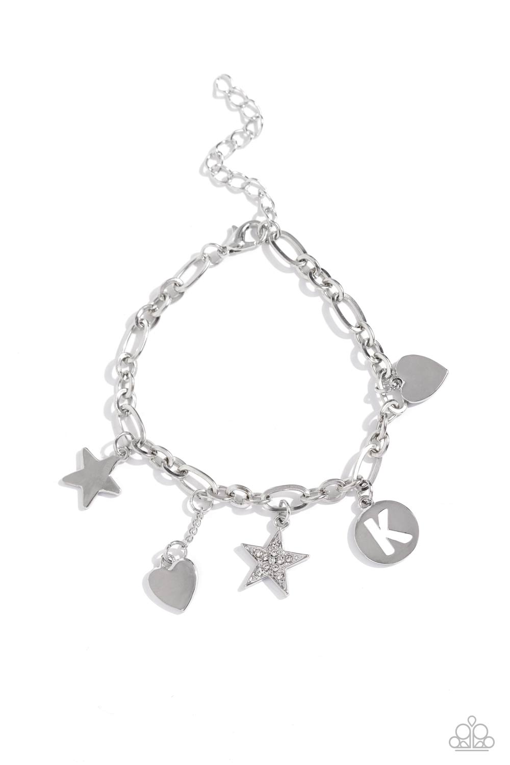 Legacy Letters - K - White Bracelet