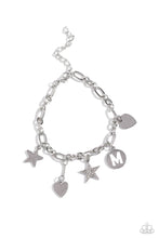 Load image into Gallery viewer, Legacy Letters - M - White Bracelet