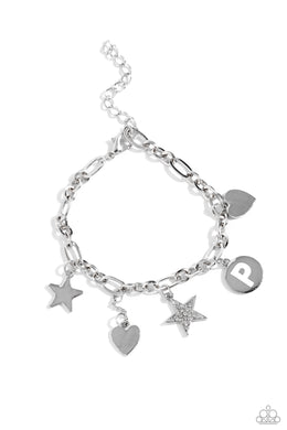 Legacy Letters - P - White Bracelet