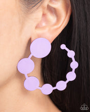 Load image into Gallery viewer, Have It Both PHASE - Purple Post Earrings