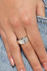 Monogram Memento - I - Silver Ring