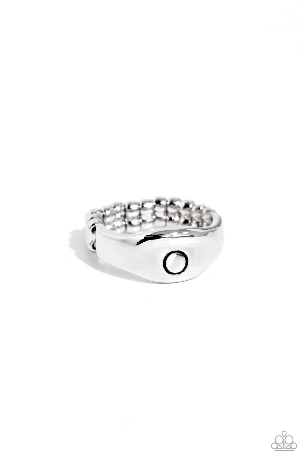 Monogram Memento - O - Silver Dainty Ring