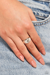 Monogram Memento - R - Silver Ring