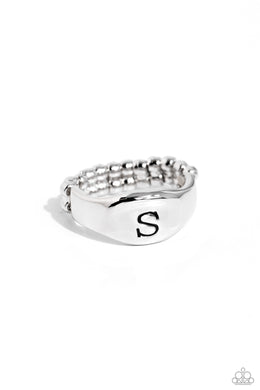 Monogram Memento - S - Silver Ring