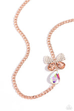 Load image into Gallery viewer, Fluttering Finesse - Rose Gold Necklace