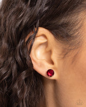 Load image into Gallery viewer, Breathtaking Birthstone - 01 - January - Red Post Earrings