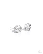 Load image into Gallery viewer, Breathtaking Birthstone - 04 - April - White Post Earrings