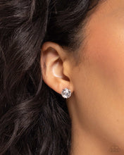 Load image into Gallery viewer, Breathtaking Birthstone - 04 - April - White Post Earrings