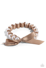 Load image into Gallery viewer, Ribbon Rarity - Brown Stretchy Bracelet