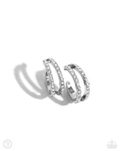 Load image into Gallery viewer, Monochromatic Mystique - White Cuff Earrings