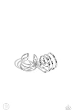 Load image into Gallery viewer, Metro Mashup - Silver Cuff Earrings