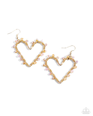 HEART of Your World - Gold Earrings