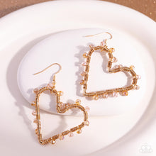 Load image into Gallery viewer, HEART of Your World - Gold Earrings