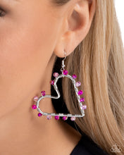 Load image into Gallery viewer, HEART of Your World - Pink Earrings