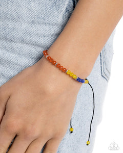 We Own the Night - Orange Sliding Knot Bracelet