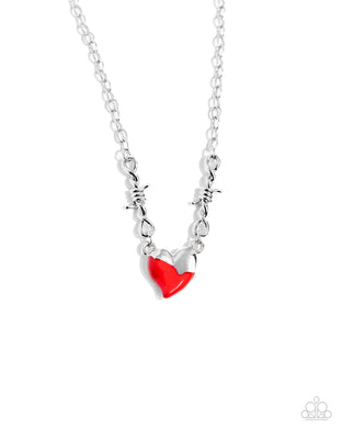 Trendy Tribute - Red Necklace