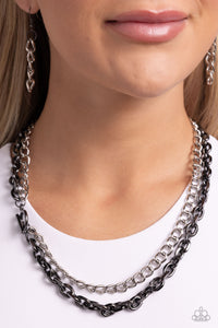 Industrial Improv - Black Gunmetal Necklace