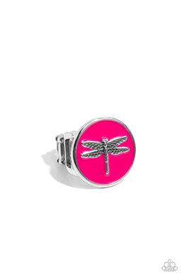 Debonair Dragonfly - Pink Ring