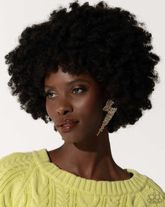 Electric Effulgence - Gold Post Earrings